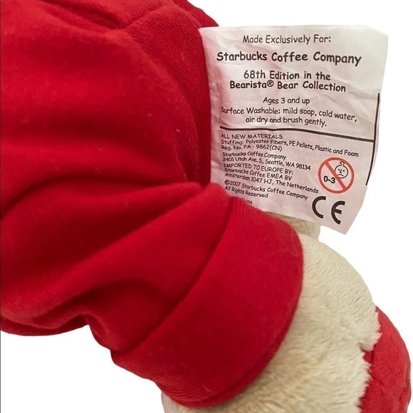 Starbucks | Vintage 2007 Collectible Bearista Bear Plush 68th Edition NW… - Picture 5 of 7